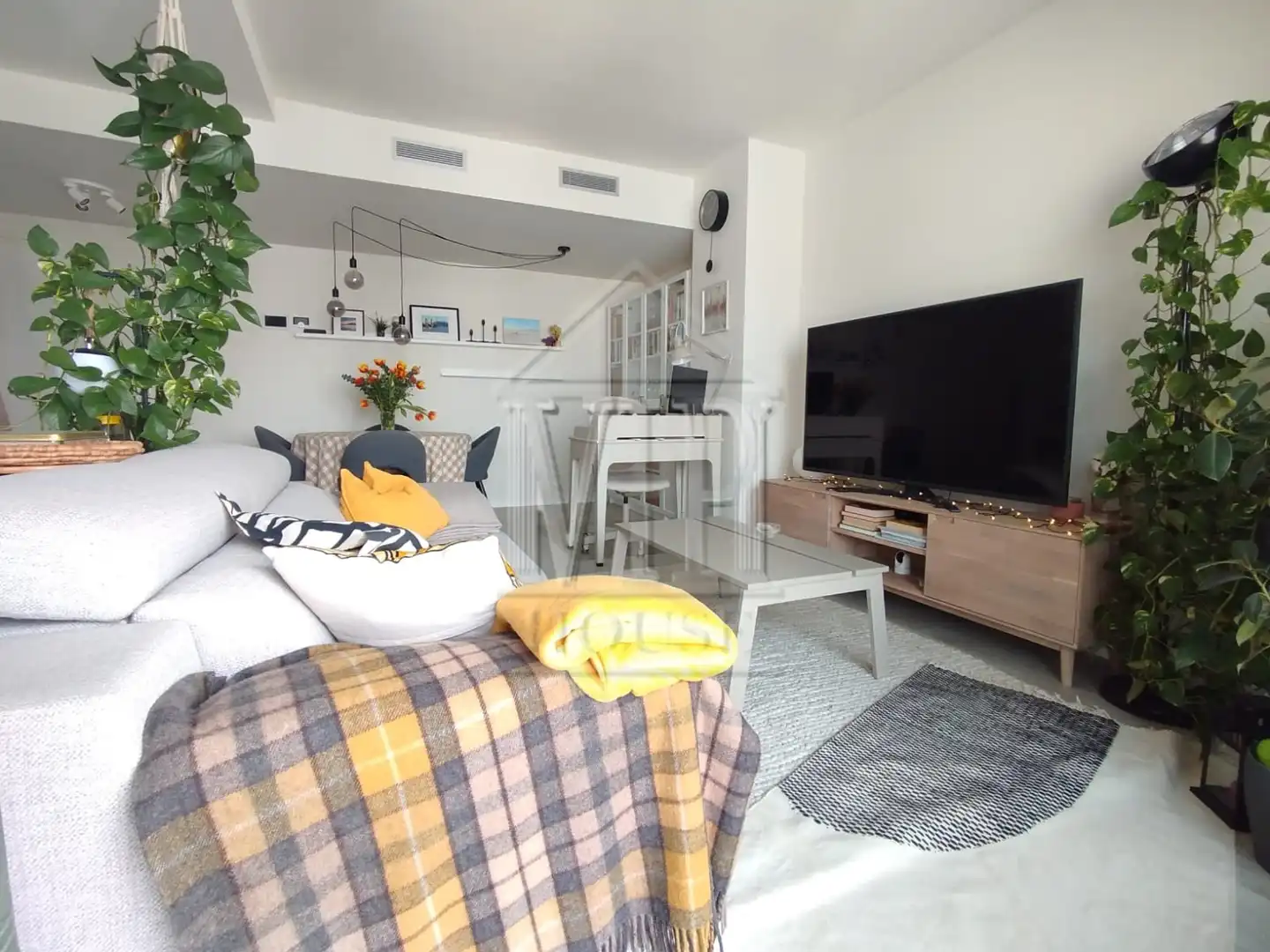 Sala de estar de Piso en venta en Badalona con Aire acondicionado, Calefacción y Parquet