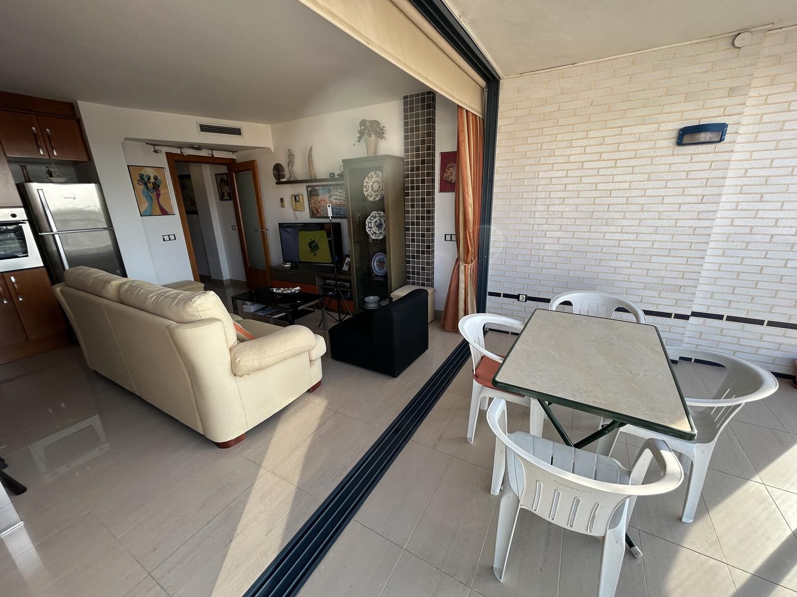 Sala d'estar de Apartament en venda en Sant Carles de la Ràpita amb Aire condicionat, Calefacció i Terrassa