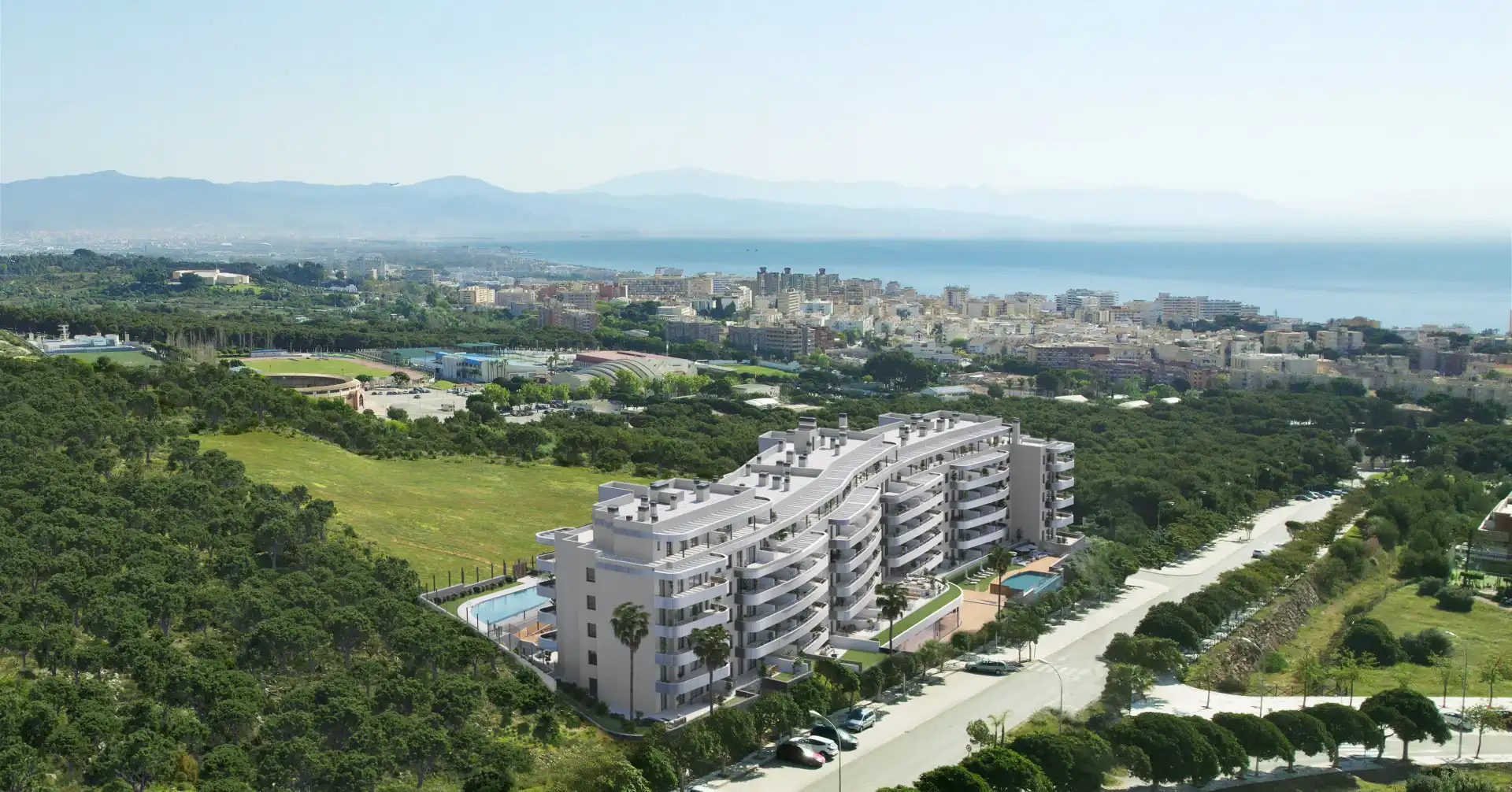 Vista exterior de Àtic en venda en Torremolinos amb Aire condicionat, Terrassa i Piscina