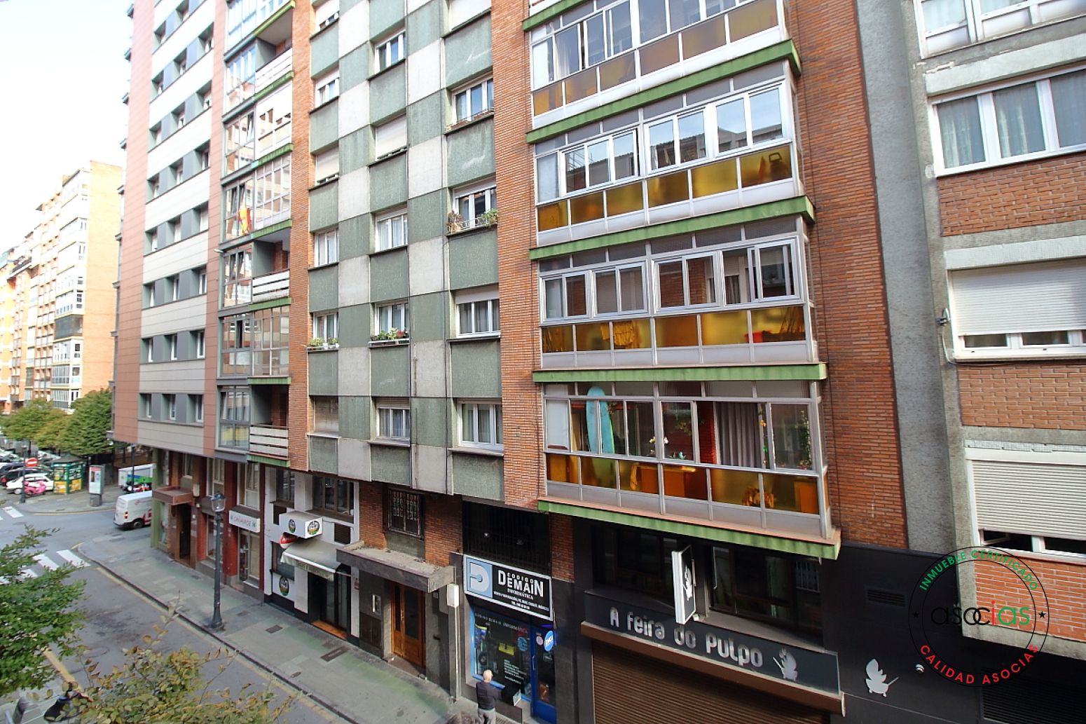 Exterior view of Flat for sale in Gijón   with Heating and Balcony
