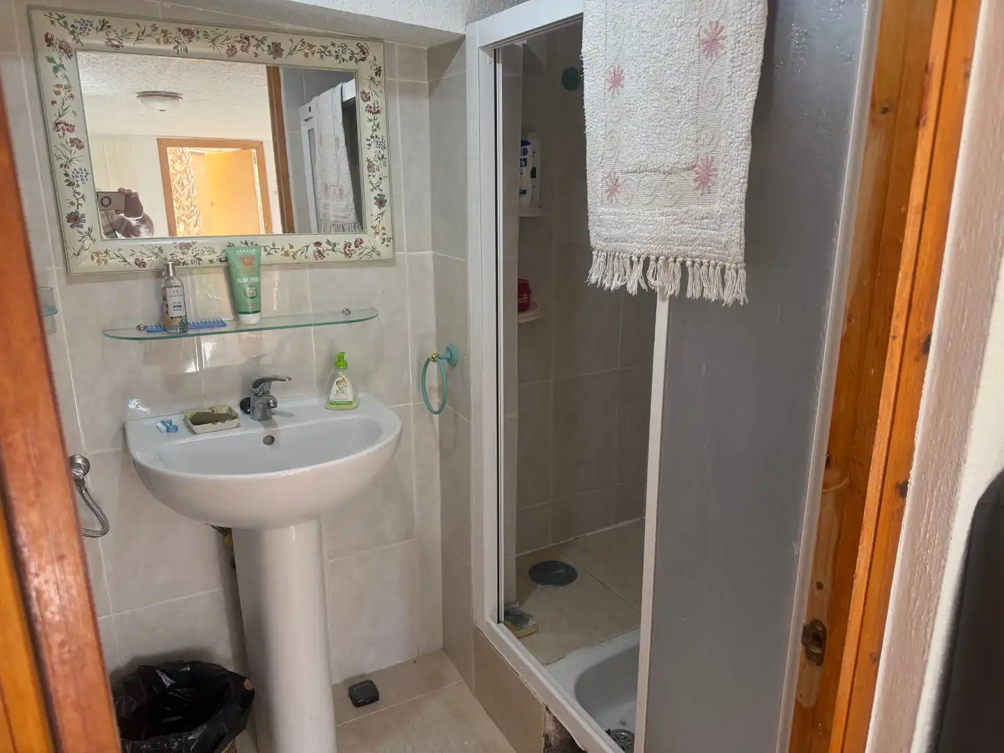 Bany de Apartament en venda en Torrevieja amb Jardí privat, Terrassa i Moblat