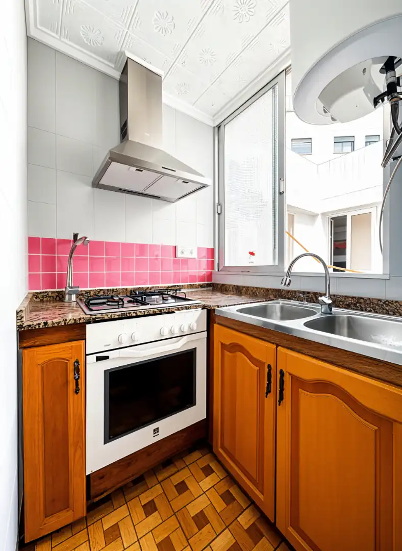 Küche von Wohnung zum Verkauf in Alicante / Alacant mit Klimaanlage, Möbliert und Waschmaschine