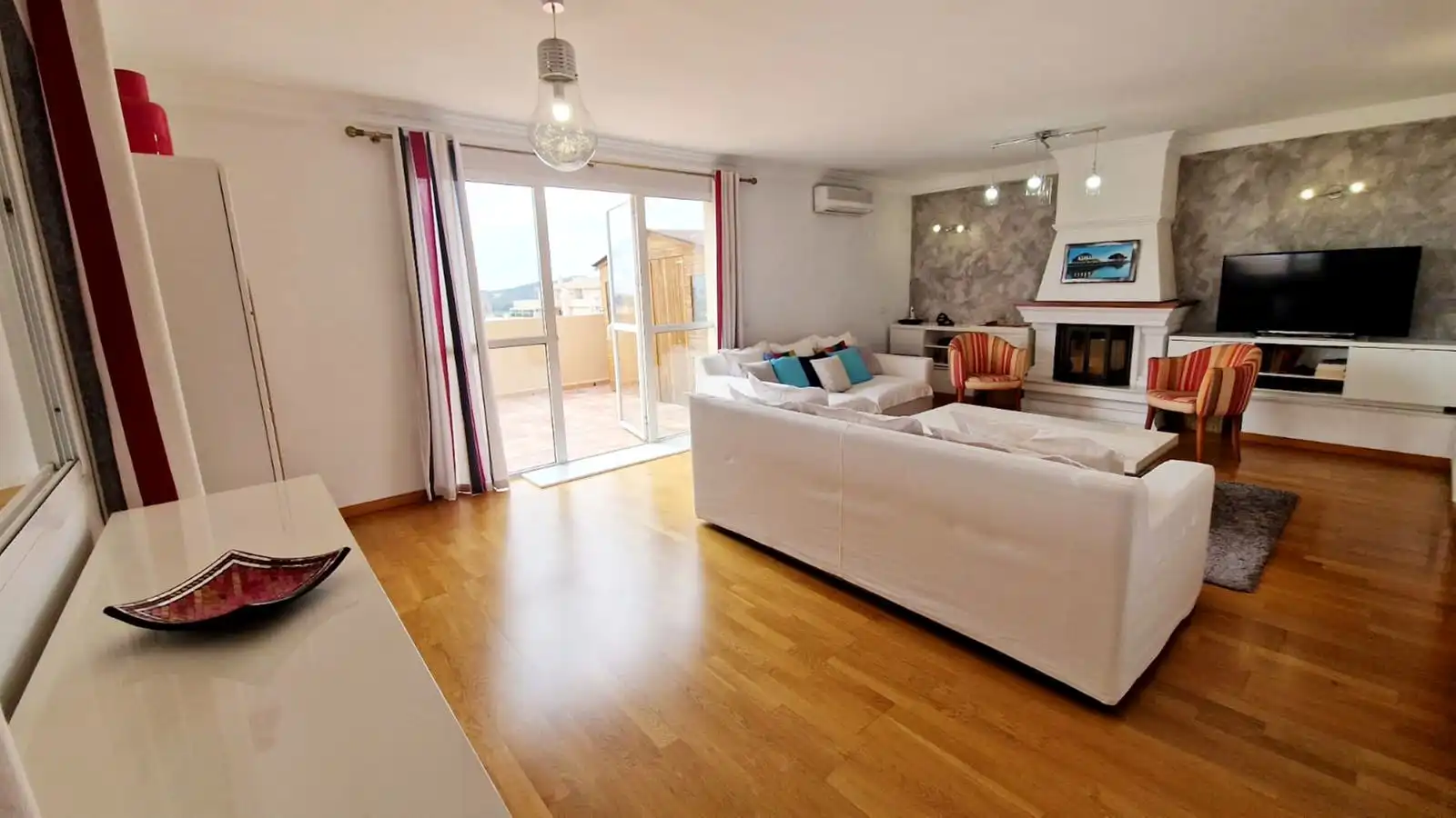 Sala d'estar de Àtic en venda en Mijas amb Aire condicionat, Calefacció i Parquet