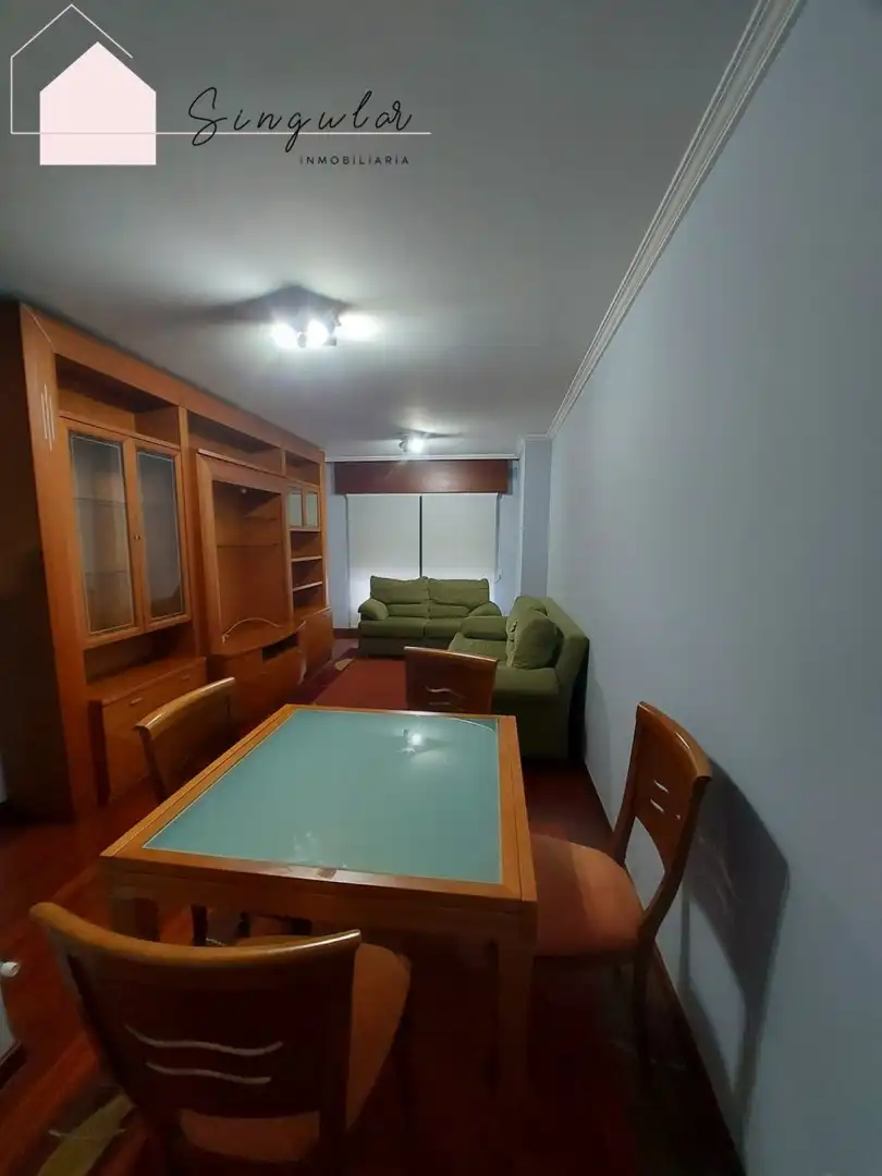 Wohnzimmer von Wohnung zur Miete in Vigo  mit Heizung, Parkett und Terrasse