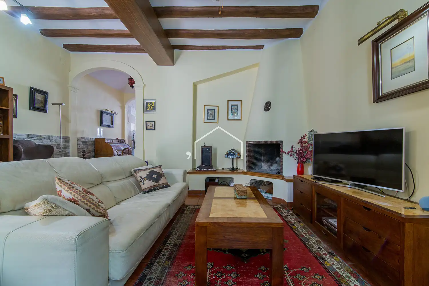Living room of Country homes for sale in El Masnou  with Heating, Private garden and Terrace