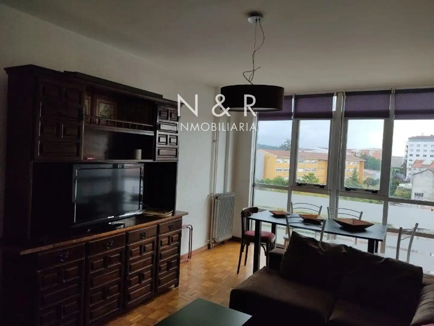Sala de estar de Piso de alquiler en Santiago de Compostela  con Calefacción y Amueblado