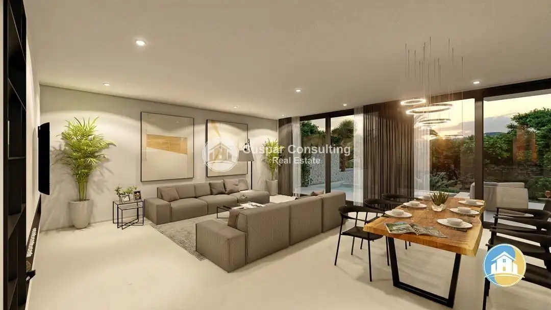 Sala de estar de Casa o chalet en venta en Altea con Aire acondicionado, Calefacción y Jardín privado