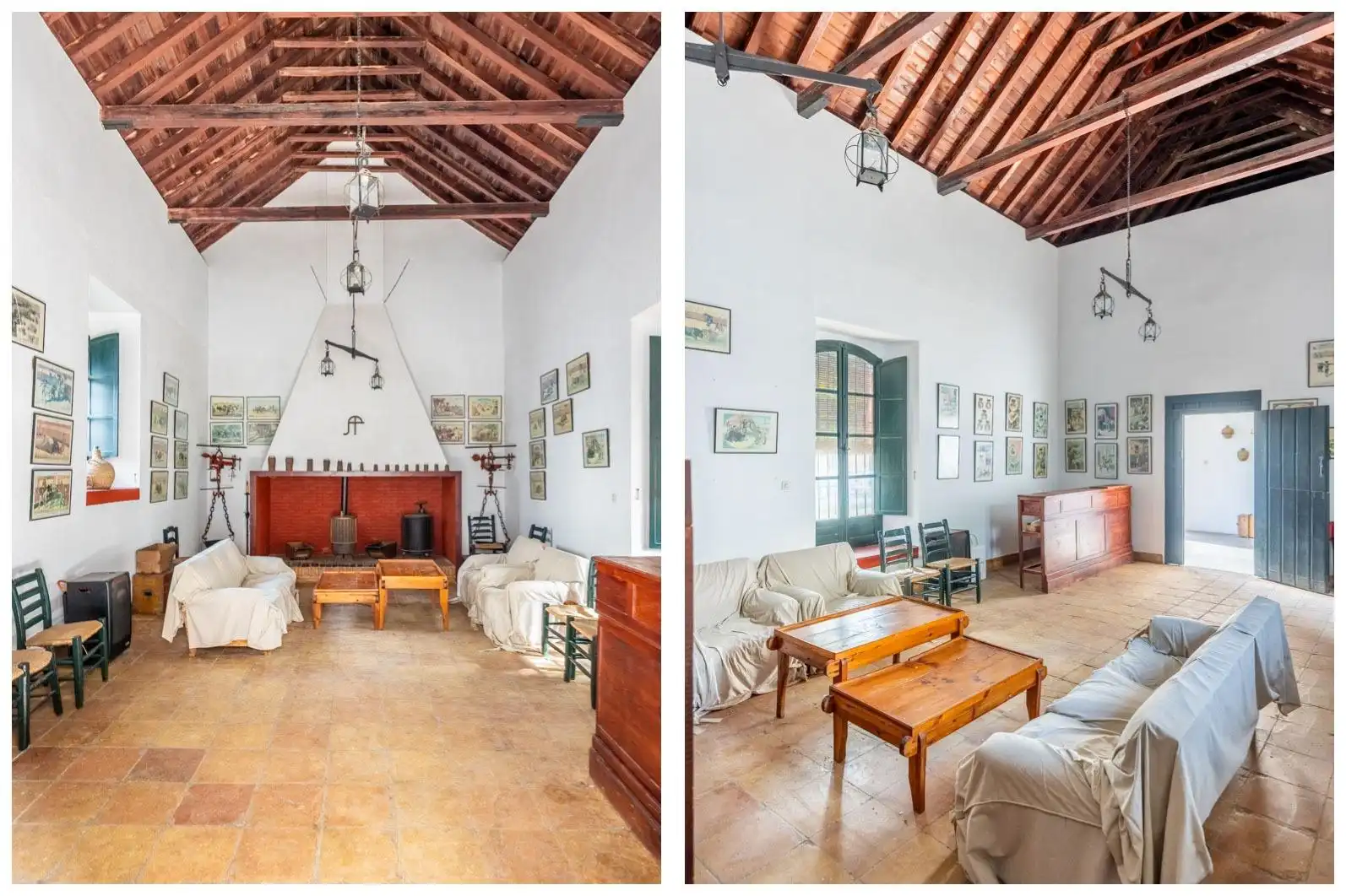 Sala d'estar de Finca rústica en venda en Palomares del Río amb Jardí privat, Piscina i Balcó