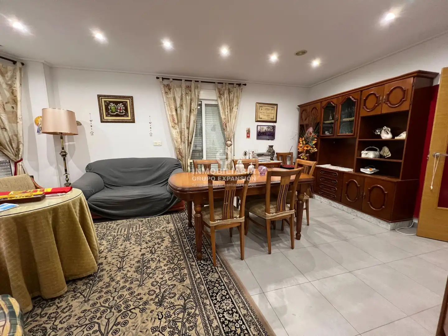Sala de estar de Piso en venta en Aspe con Terraza, Trastero y Amueblado
