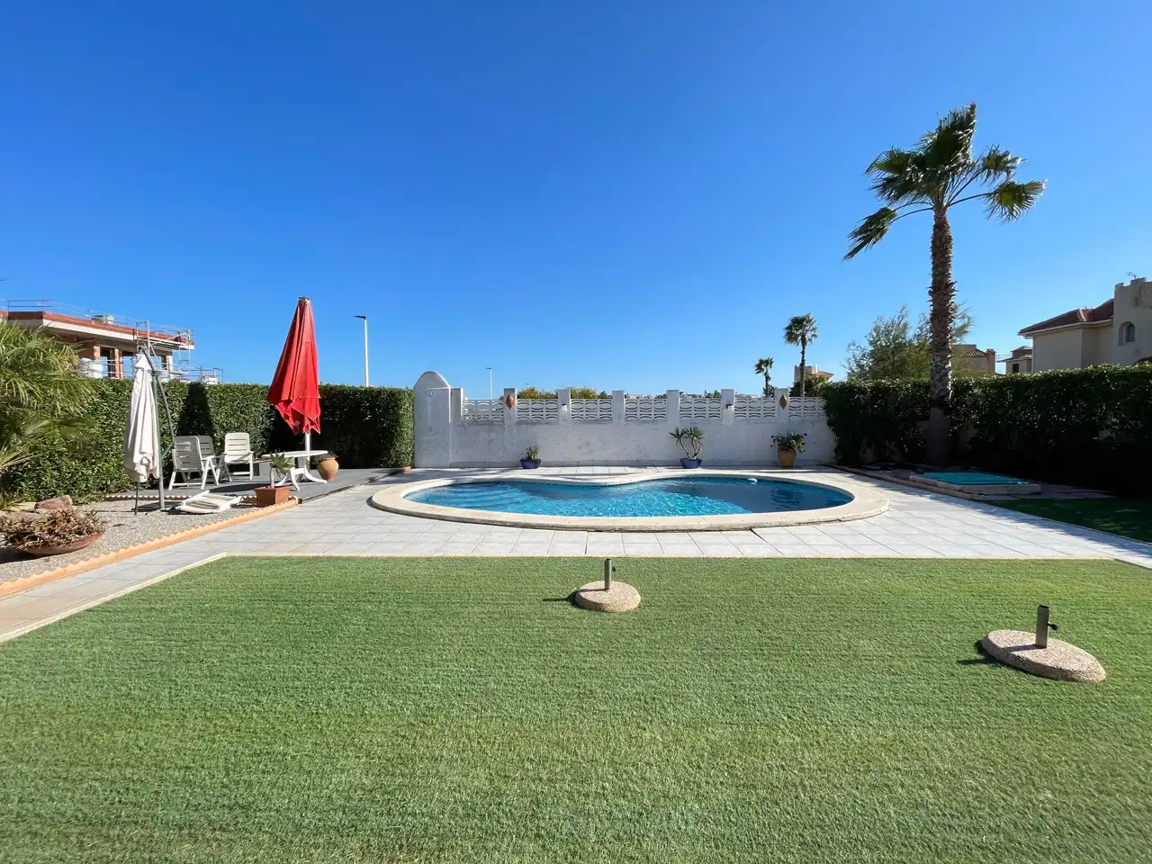 Piscina de Casa o chalet en venta en La Manga del Mar Menor con Aire acondicionado, Calefacción y Jardín privado