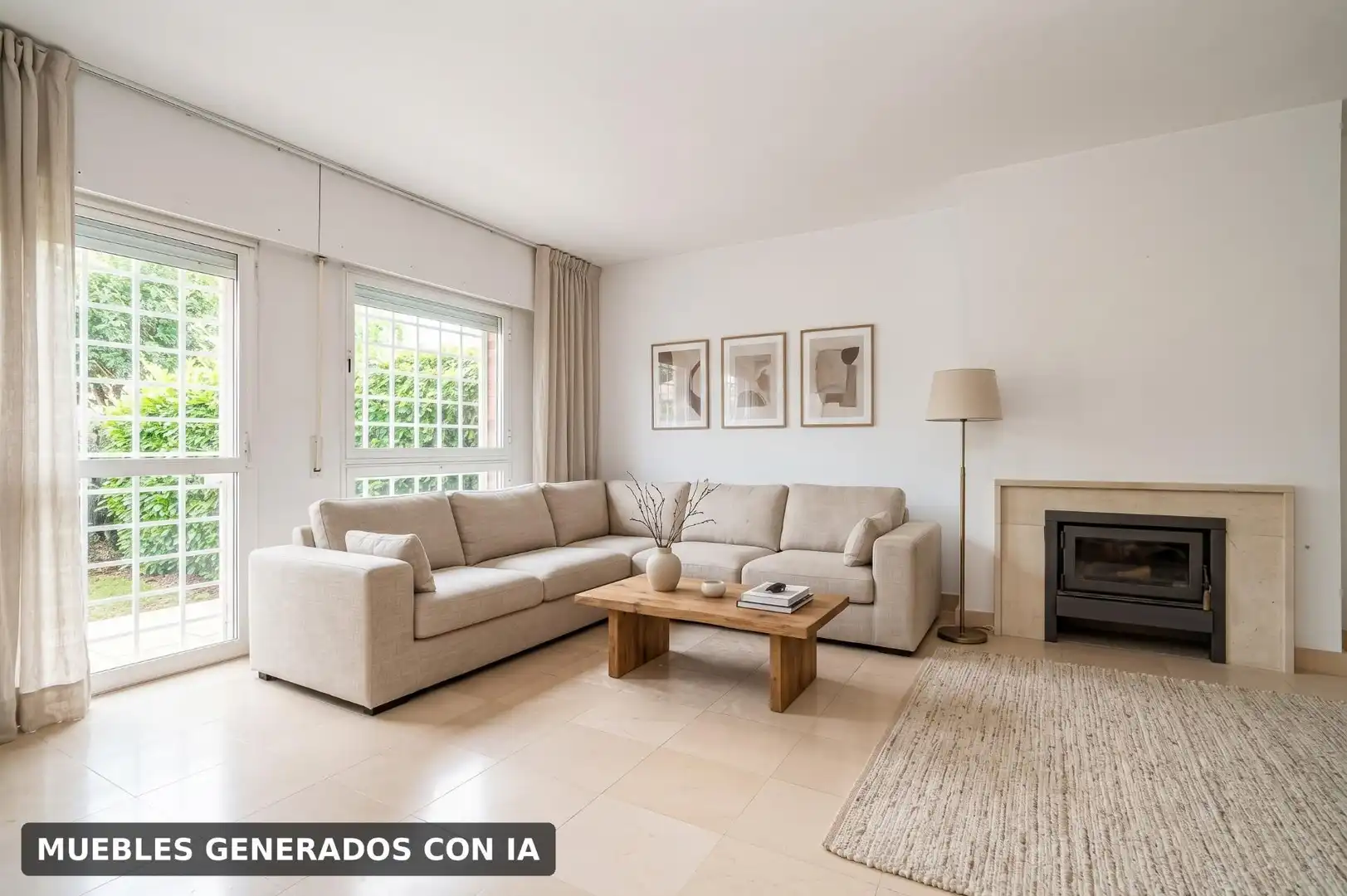 Sala d'estar de Casa adosada en venda en Pozuelo de Alarcón amb Calefacció, Jardí privat i Terrassa