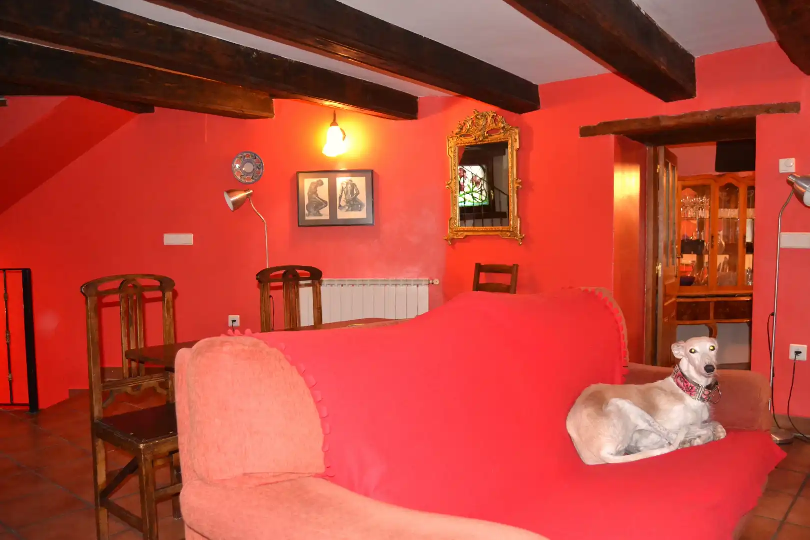 Sala de estar de Casa o chalet en venta en Borau con Calefacción, Parquet y Trastero