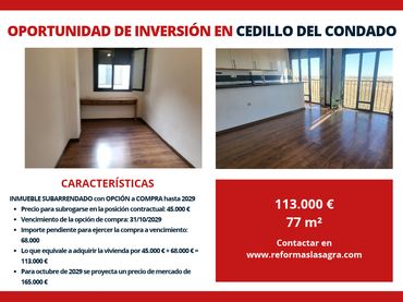 Appartement avec ascenseur à vendre à Cedillo del Condado