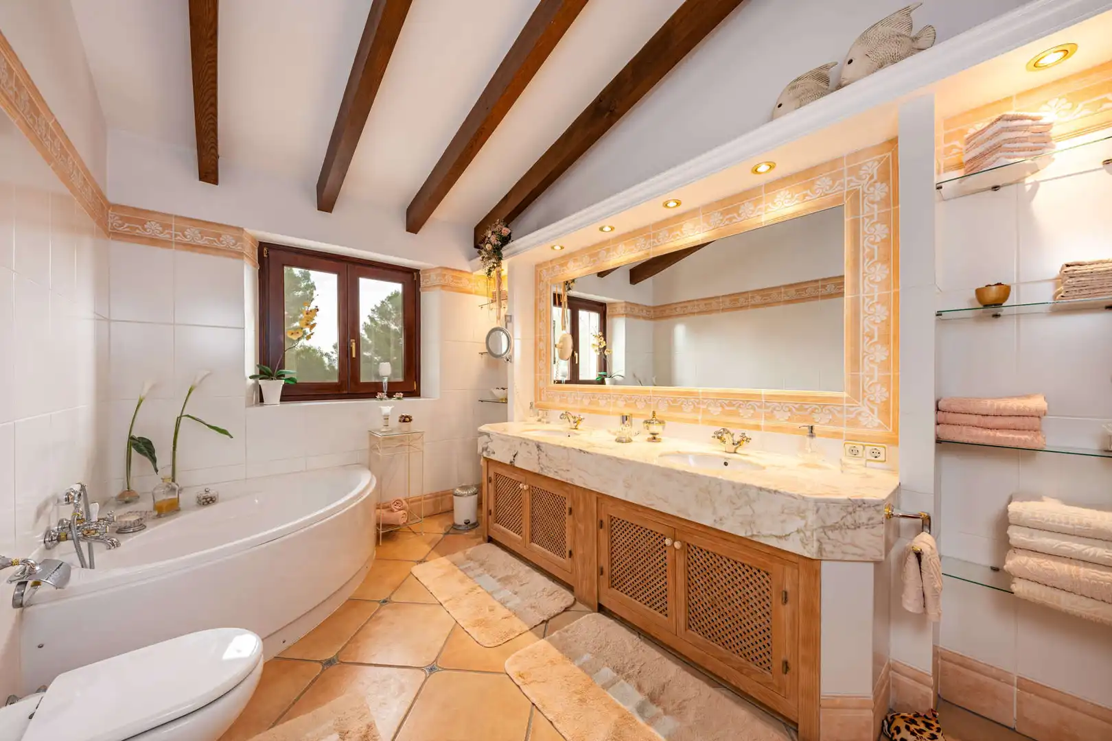 Baño de Finca rústica en venta en Capdepera con Aire acondicionado, Terraza y Amueblado