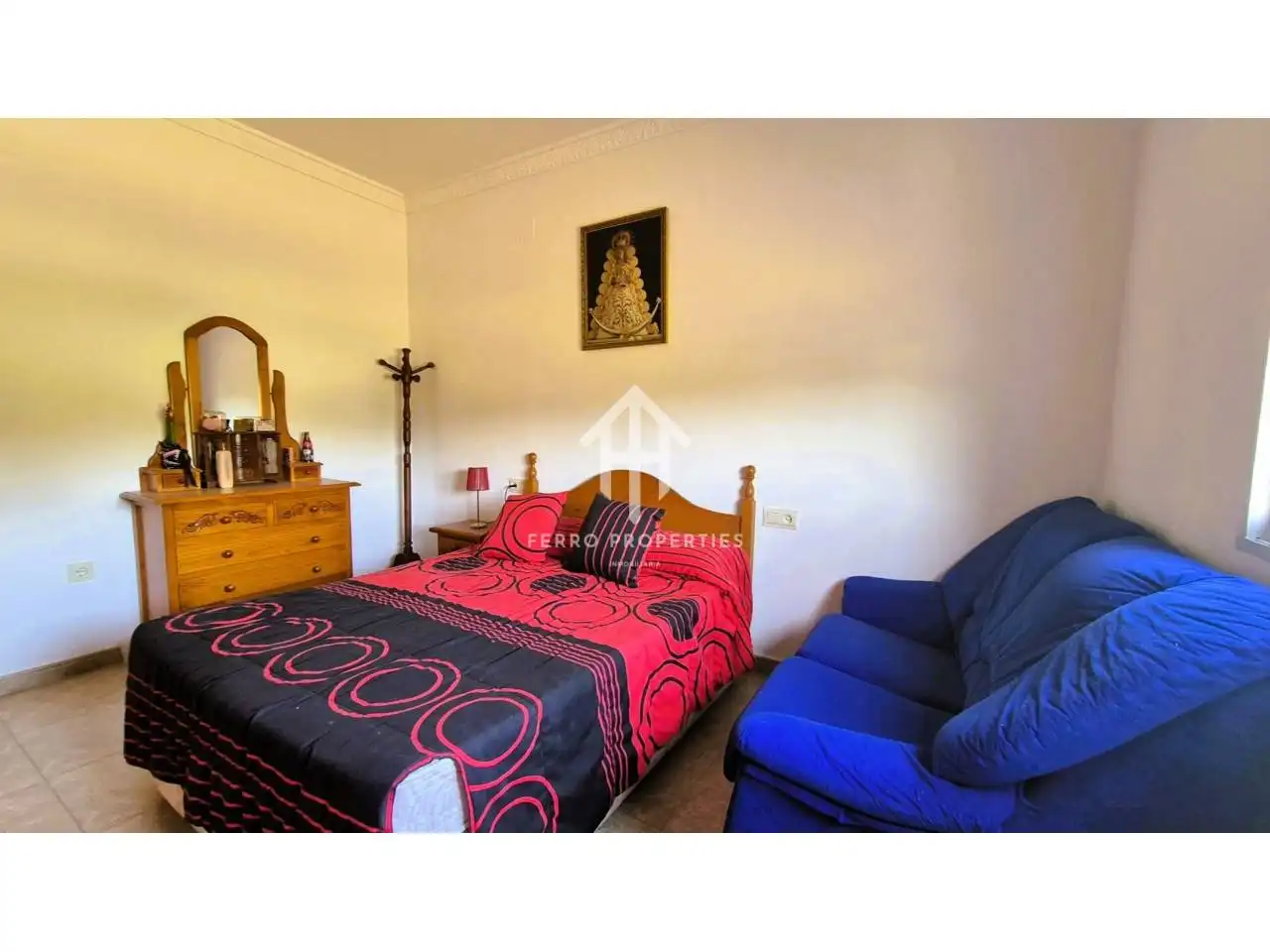 Dormitori de Casa o xalet en venda en Algarinejo amb Jardí privat, Terrassa i Moblat