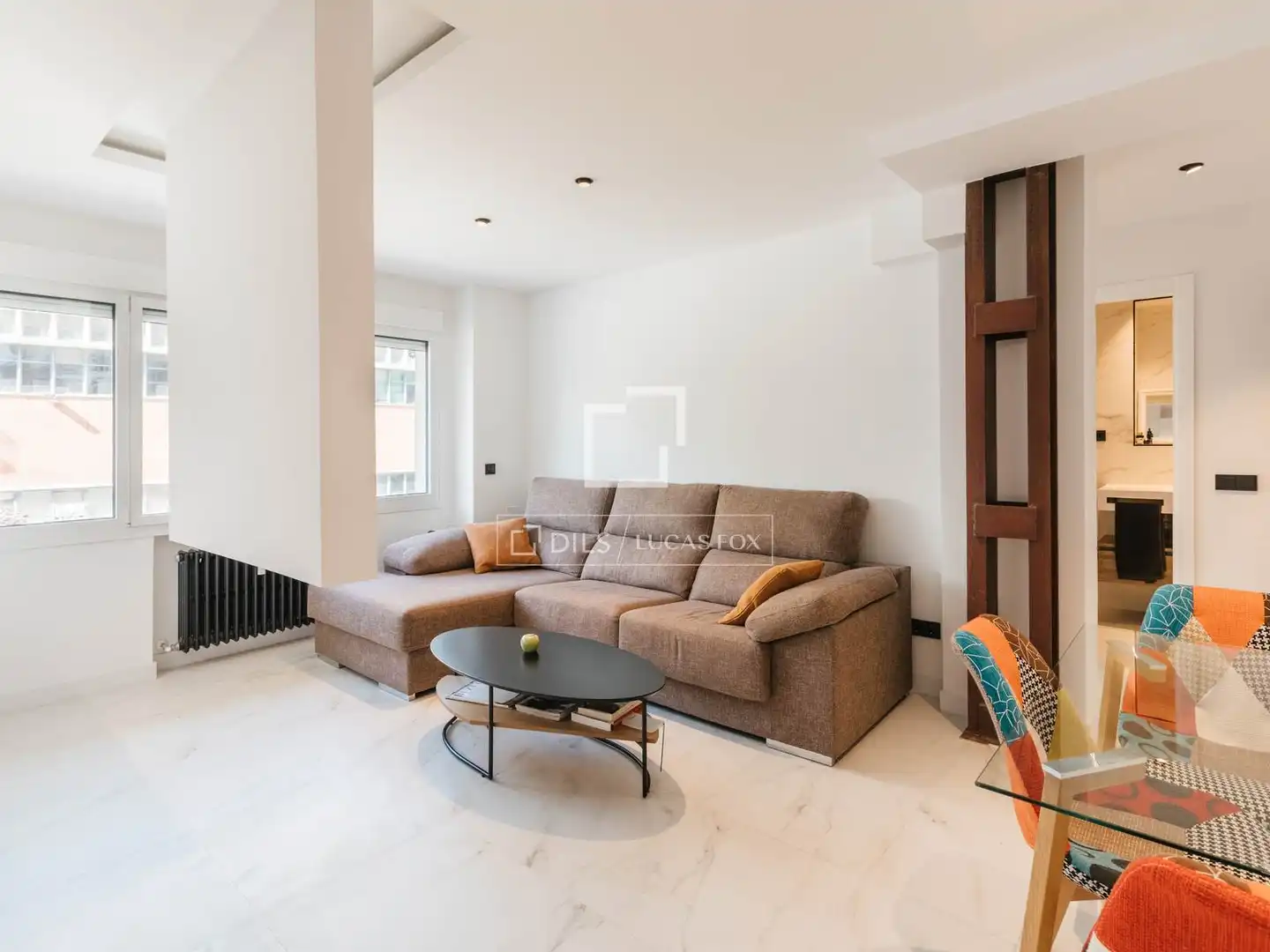 Living room of Flat for rent in Madrid  with Heating and Furnished