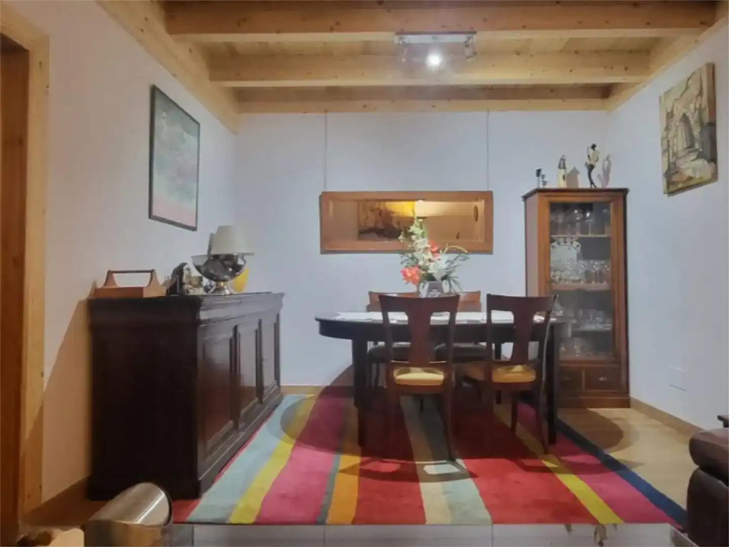 Menjador de Finca rústica en venda en Crémenes amb Jardí privat, Parquet i Traster