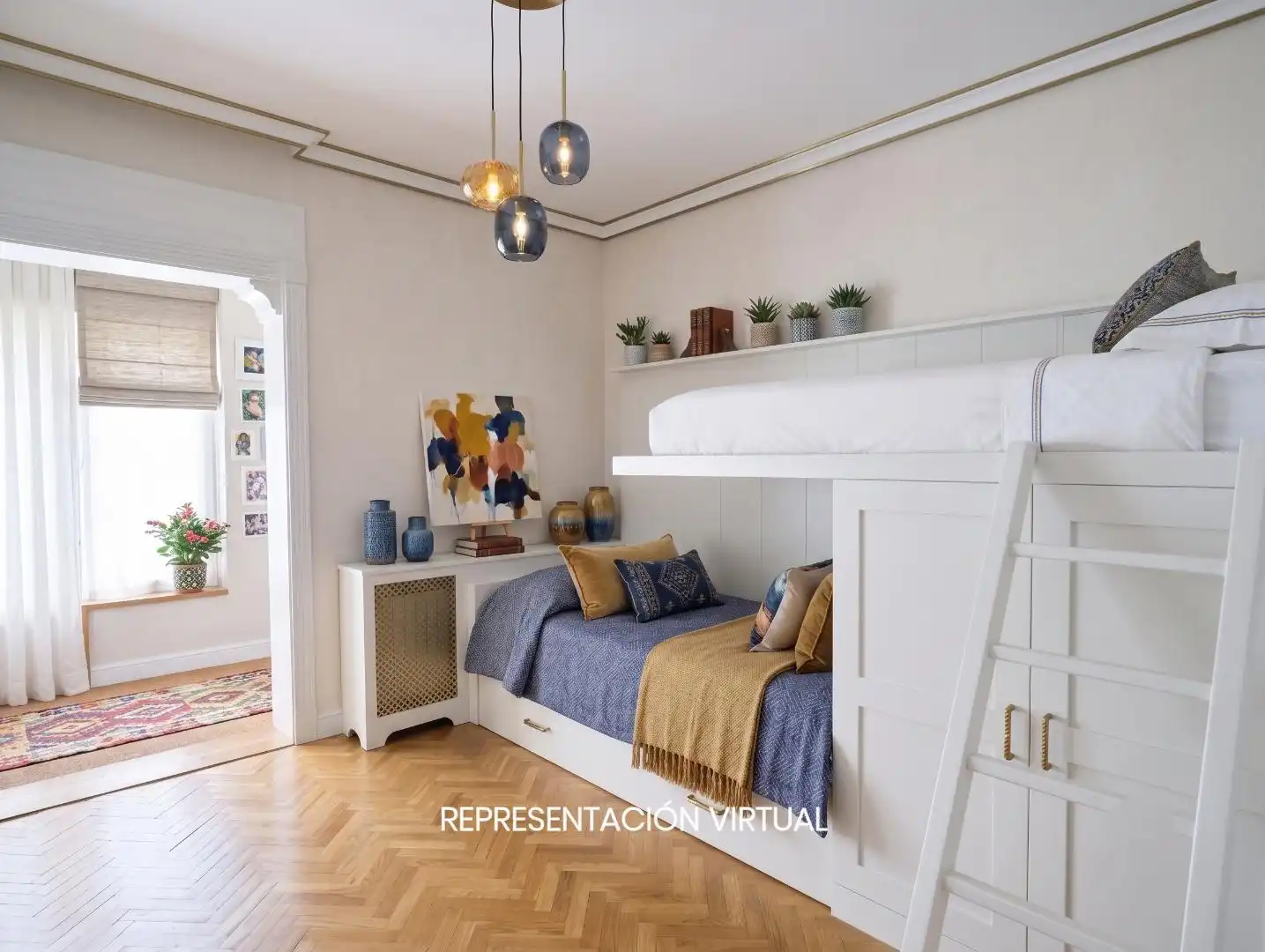 Bedroom of Detached homes for sale in Galapagar  with Air Conditioner, Heating and Private garden