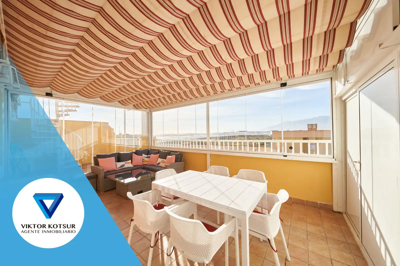 Terrace of Attic for sale in Roquetas de Mar  with Air Conditioner, Heating and Terrace