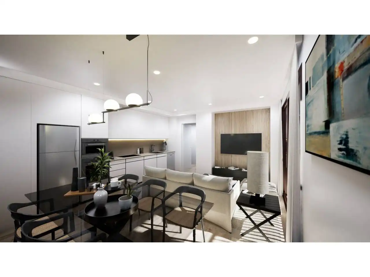 Wohnzimmer von Maisonette zum Verkauf in Terrassa mit Klimaanlage, Heizung und Parkett