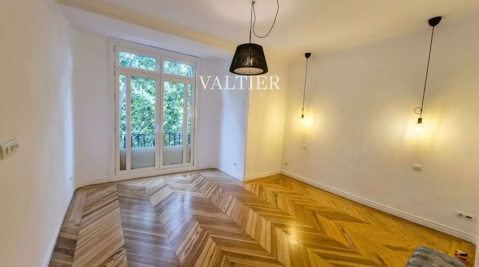 Schlafzimmer von Wohnung zur Miete in Madrid mit Klimaanlage, Heizung und Terrasse