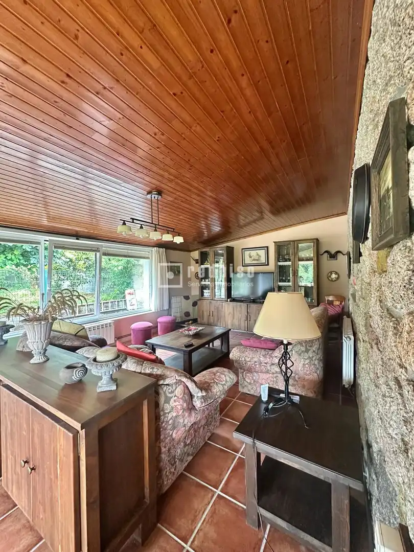 Sala d'estar de Casa o xalet en venda en Culleredo