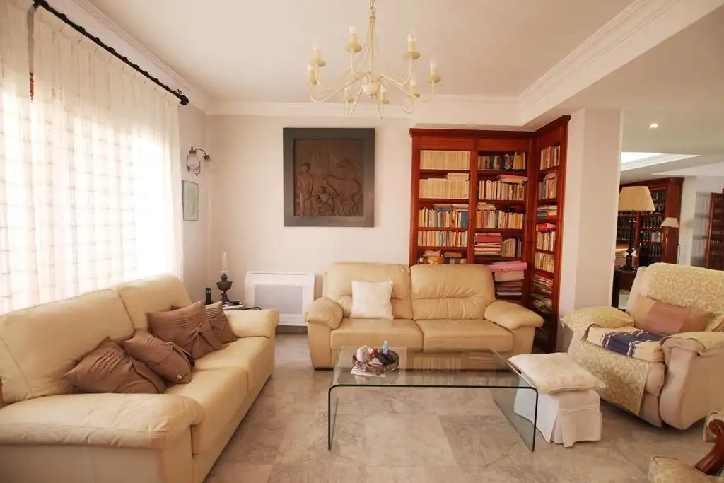 Sala de estar de Casa o chalet en venta en Jerez de la Frontera con Aire acondicionado, Jardín privado y Terraza