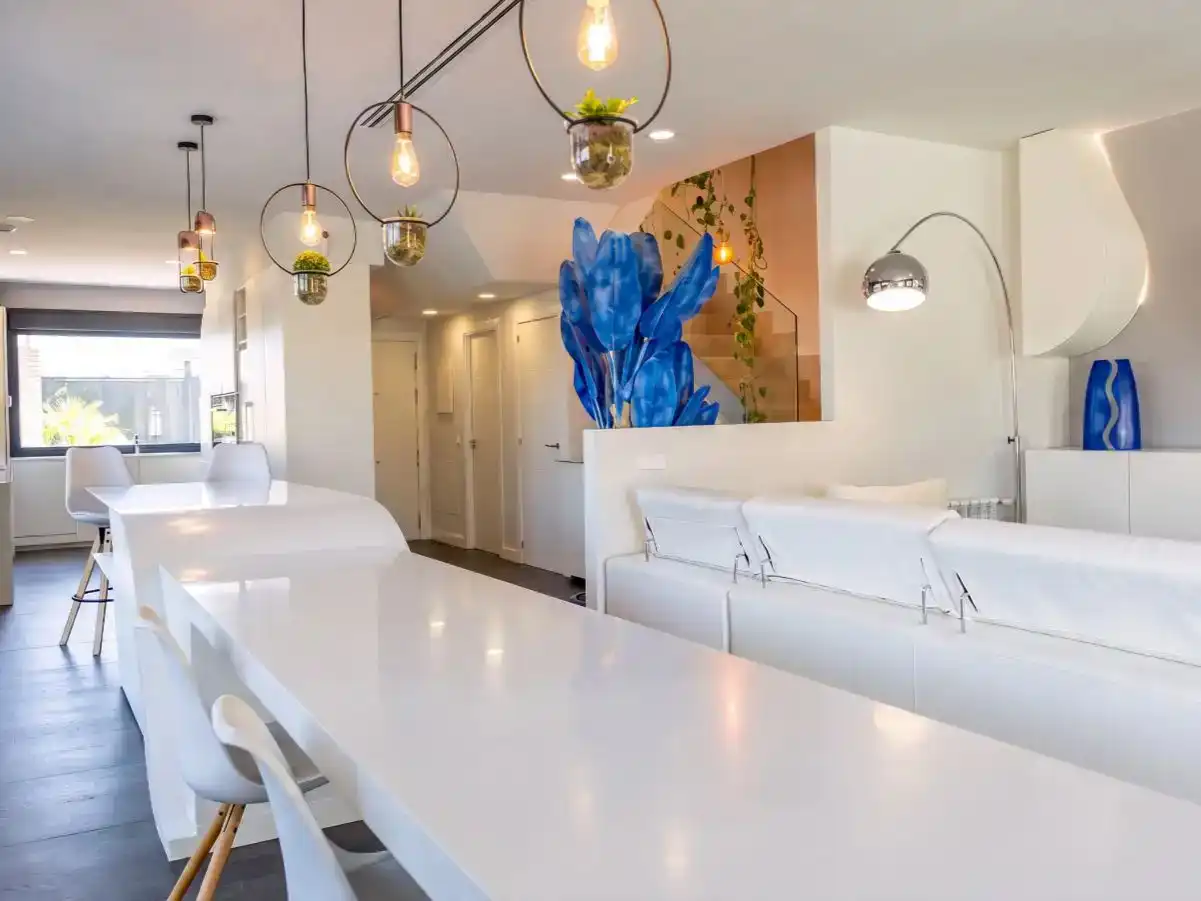 Dining room of Flat for sale in Boadilla del Monte  with Air Conditioner, Private garden and Parquet flooring