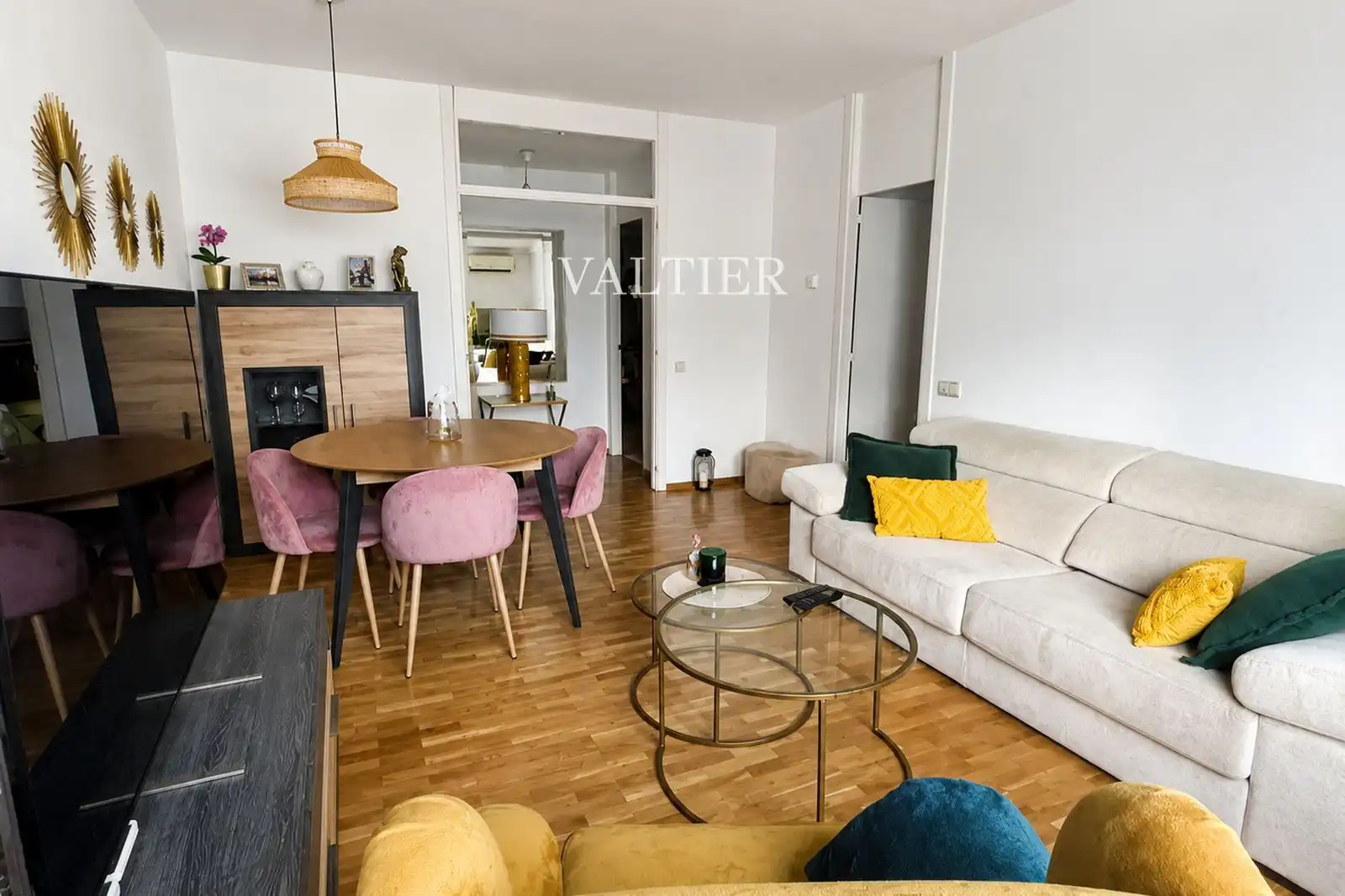 Sala d'estar de Àtic de lloguer en Madrid