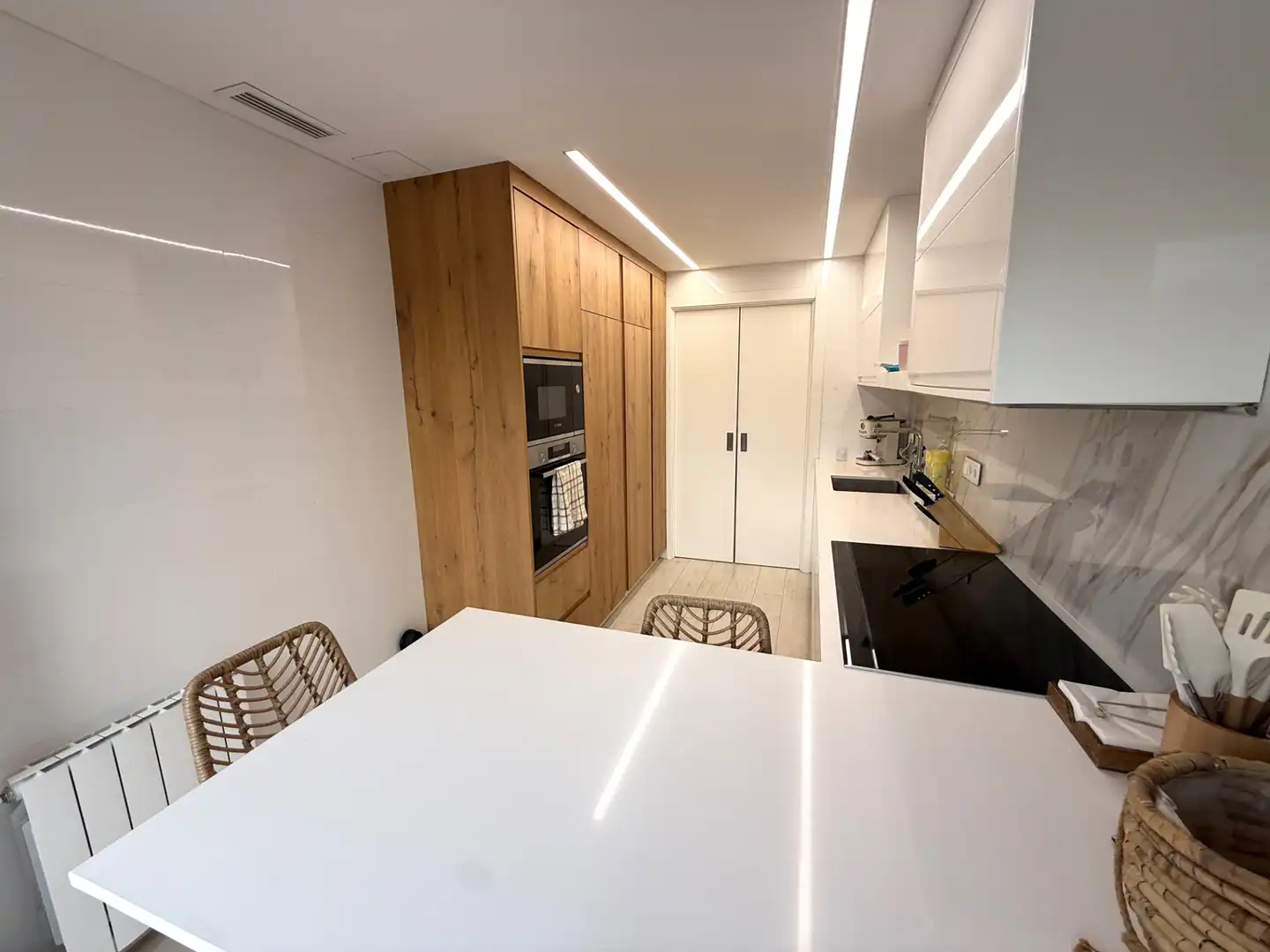 Kitchen of Houses for sale in Sant Joan Despí  with Air Conditioner, Heating and Private garden