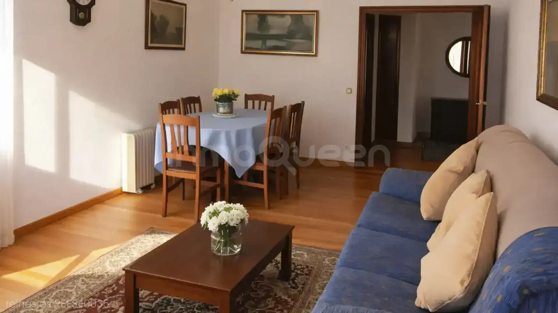 Sala de estar de Piso en venta en A Pontenova   con Calefacción, Terraza y Amueblado
