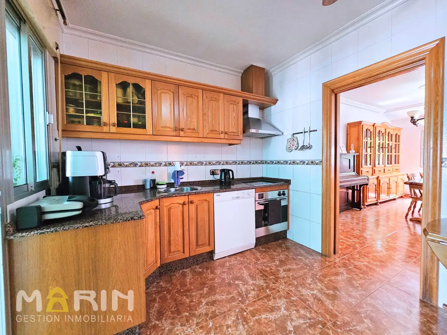 Cuina de Casa o xalet en venda en Cartagena amb Aire condicionat, Jardí privat i Terrassa