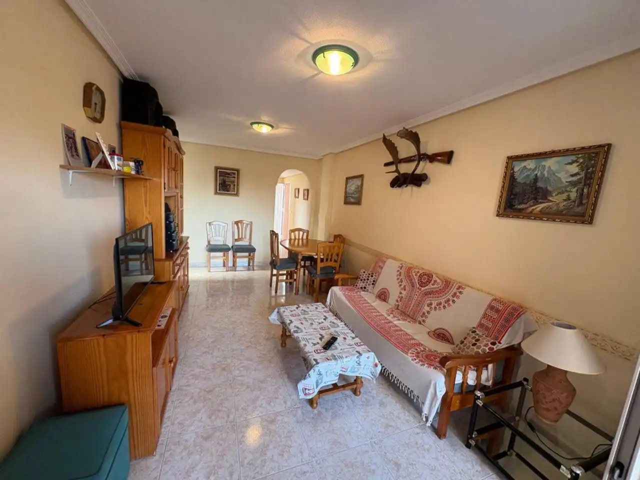 Sala de estar de Piso en venta en Santa Pola con Terraza y Piscina comunitaria
