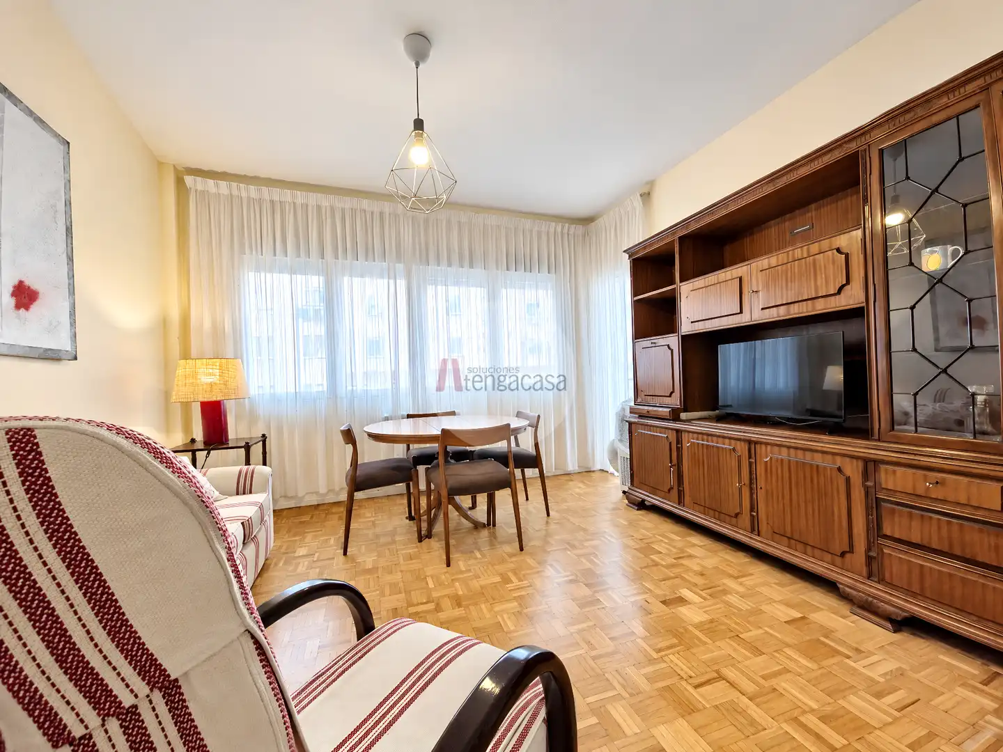 Wohnzimmer von Wohnung zur Miete in Barrio de Salamanca