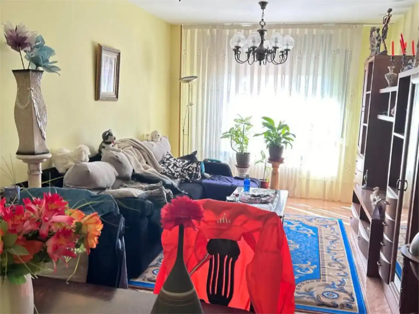 Sala d'estar de Pis en venda en Íscar amb Jardí privat, Traster i Moblat