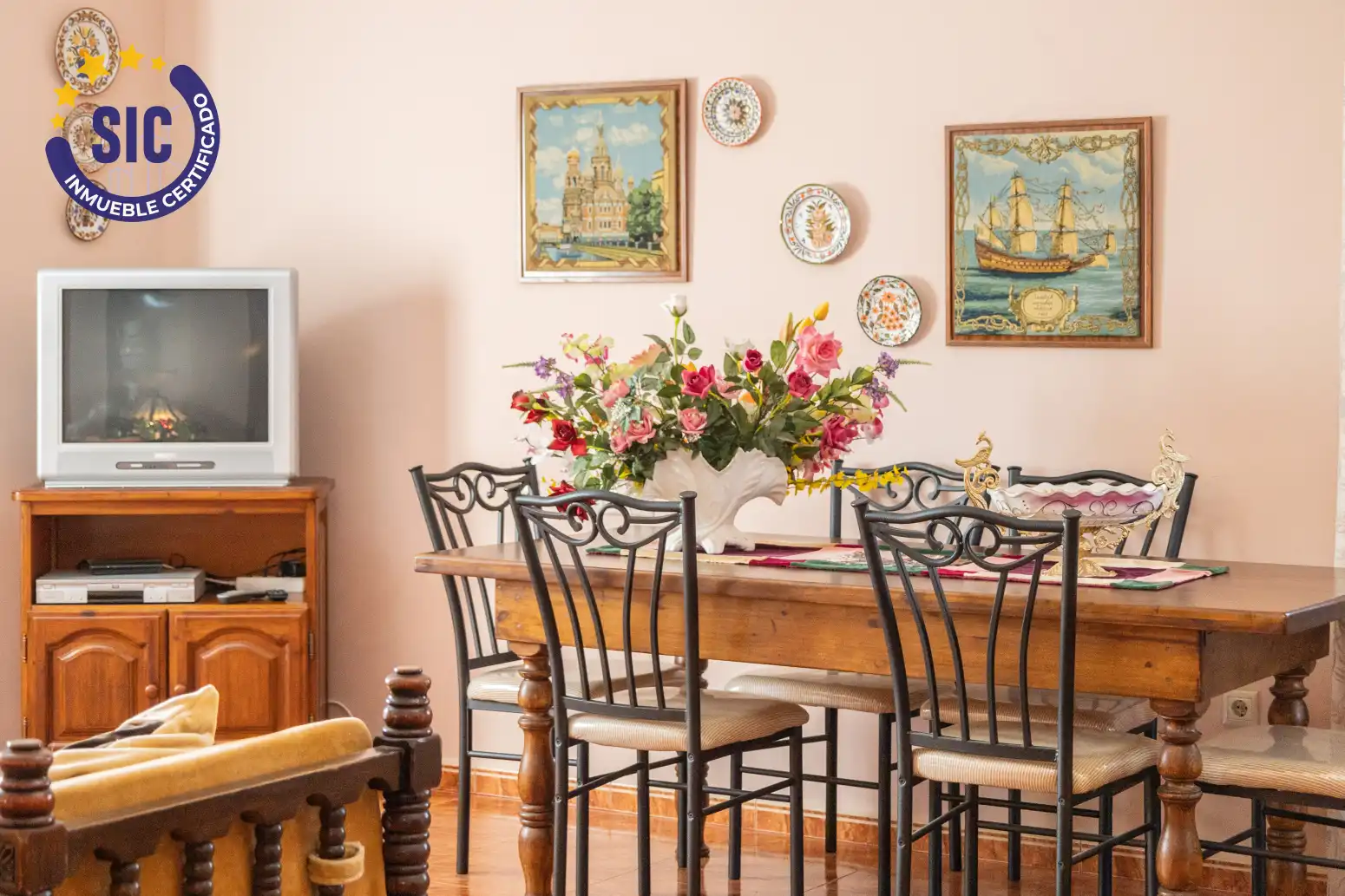 Comedor de Casa o chalet en venta en Hontecillas con Calefacción, Terraza y Amueblado