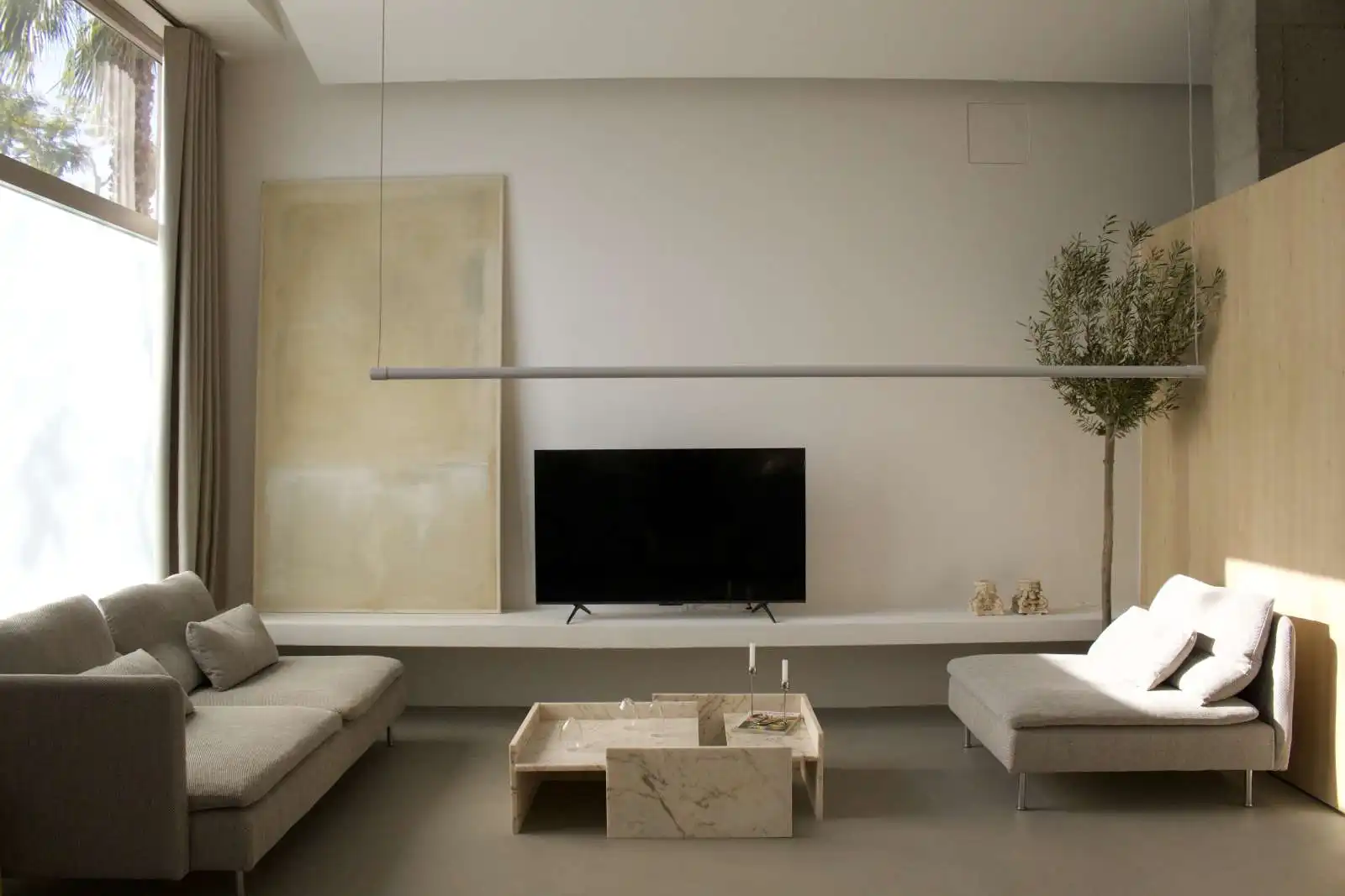 Sala de estar de Estudio para compartir en Aldaia con Aire acondicionado, Terraza y Amueblado