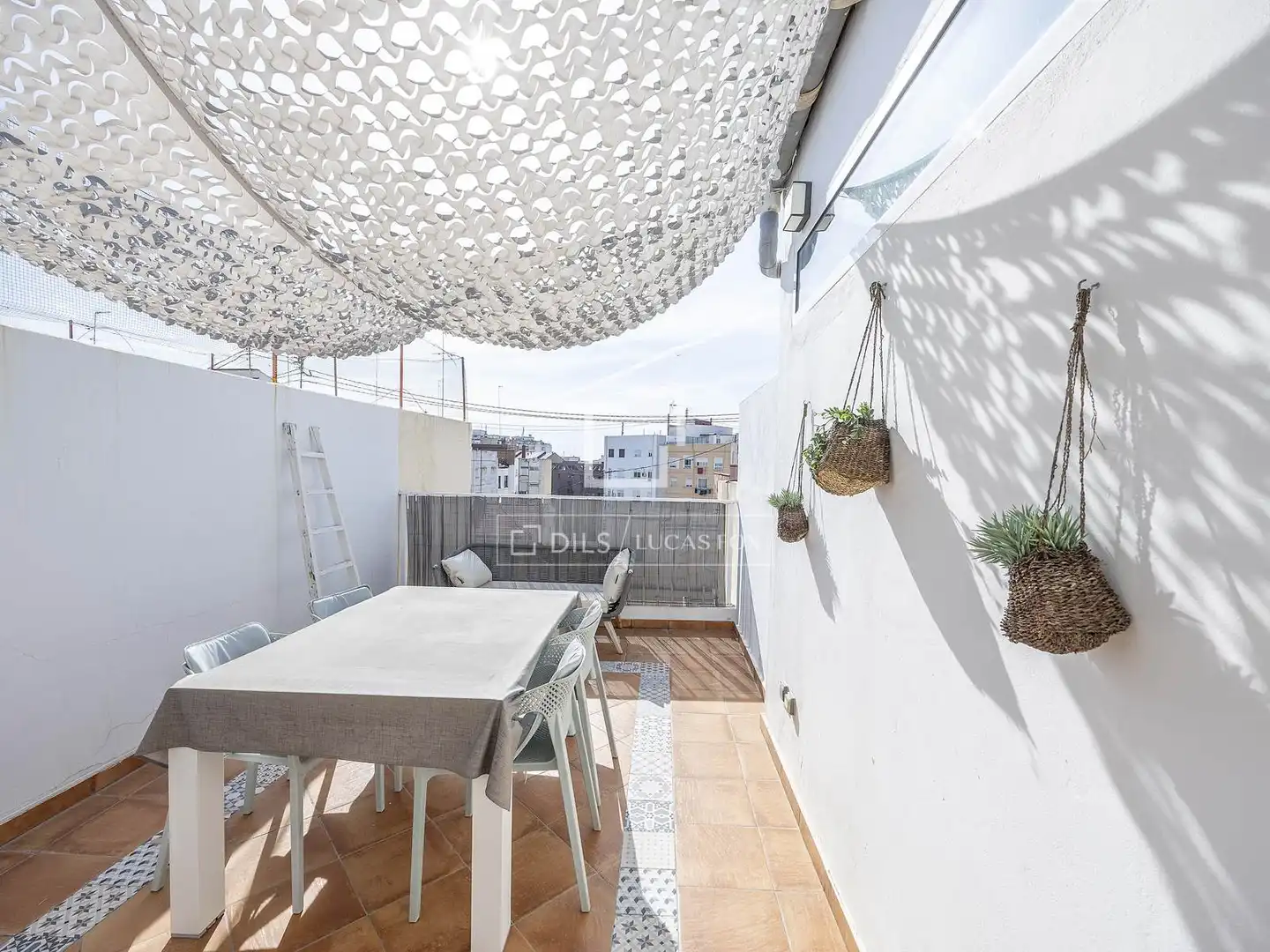 Terraza de Ático de alquiler en Valencia con Aire acondicionado, Parquet y Terraza