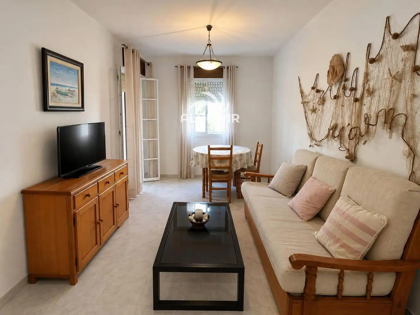 Living room of Flat for sale in Almonte  with Terrace and Furnished
