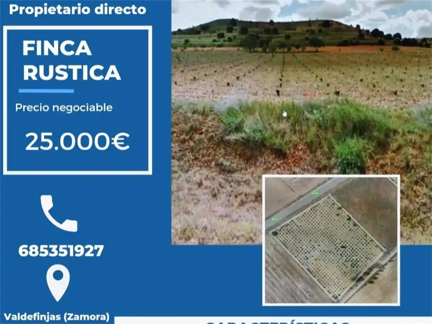 Terreno en venta en Valdefinjas, Zamora
