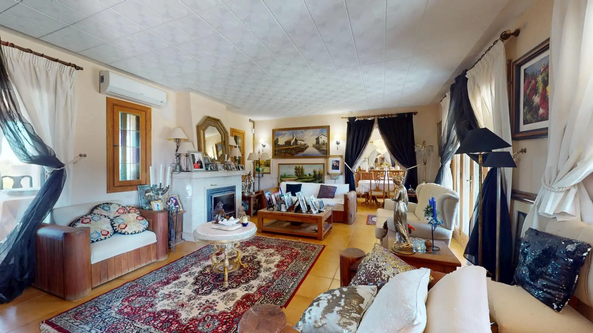 Sala de estar de Casa o chalet en venta en  Palma de Mallorca con Aire acondicionado, Calefacción y Jardín privado