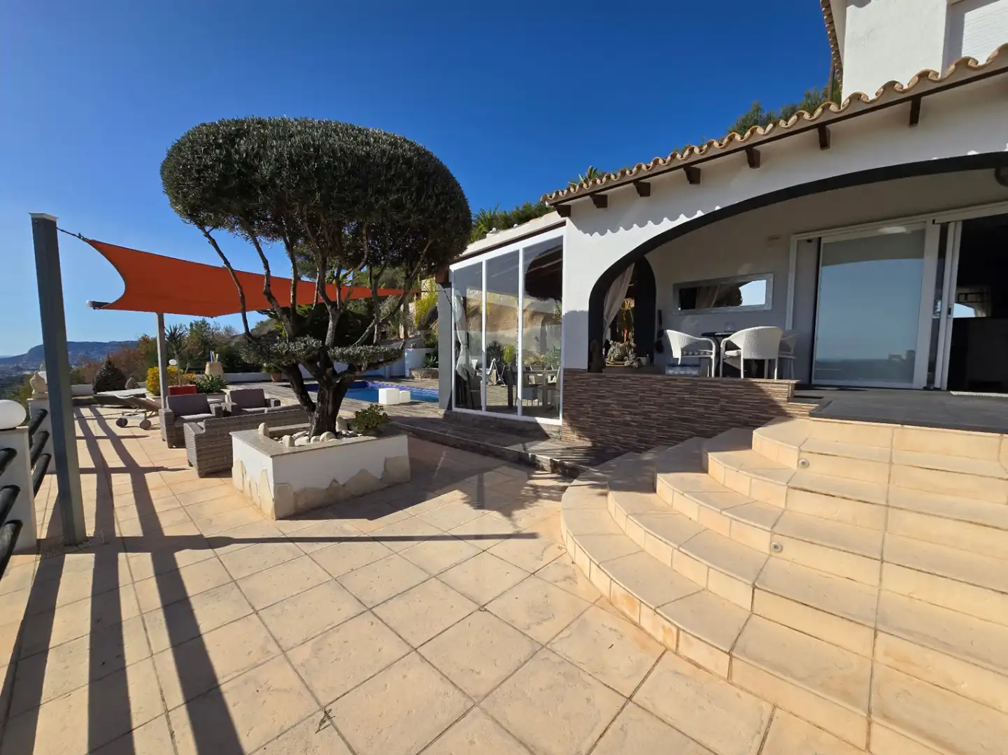Terraza de Casa o chalet en venta en Calpe / Calp con Aire acondicionado, Calefacción y Jardín privado