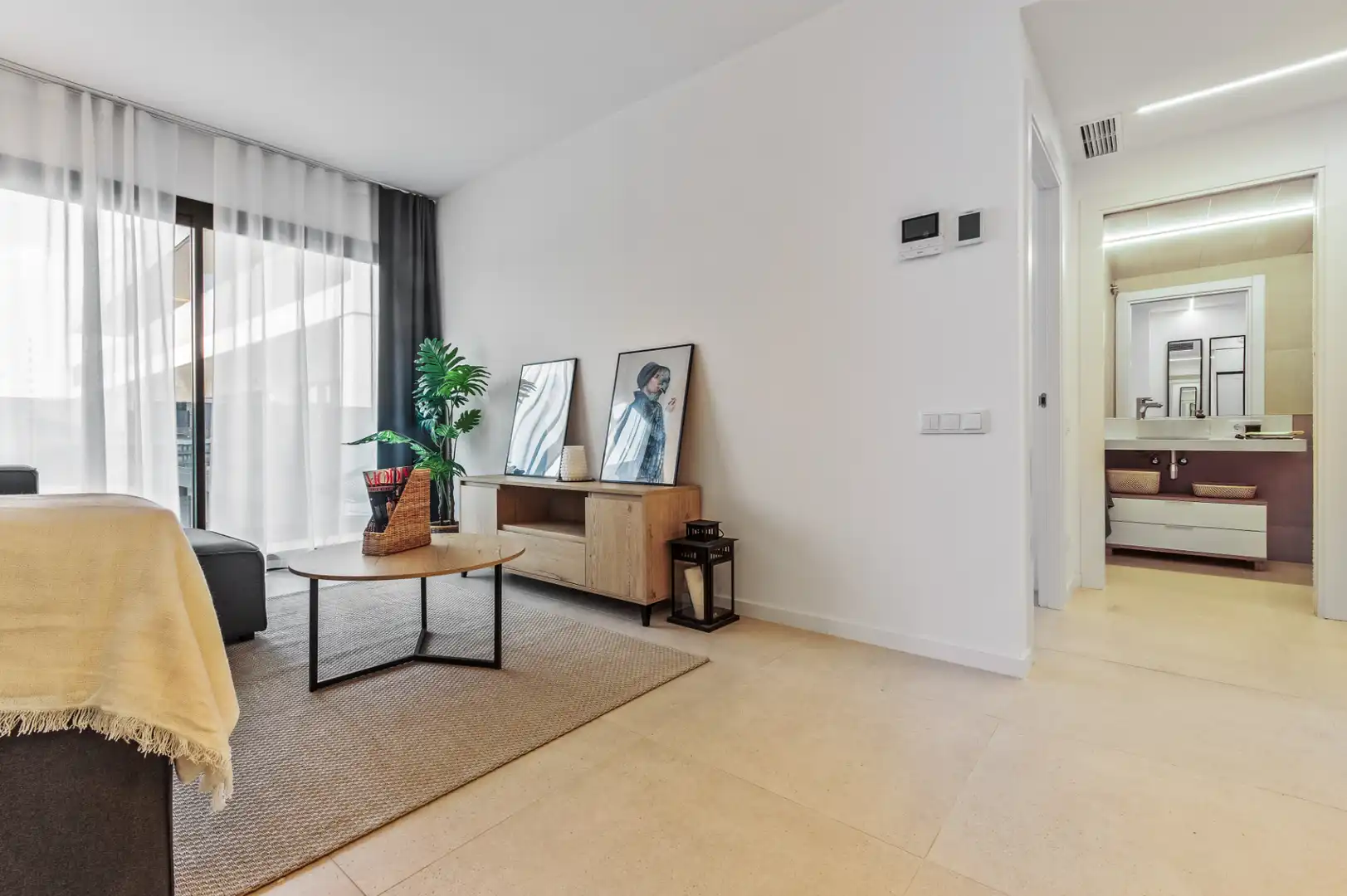 Sala de estar de Piso en venta en Barcelona con Aire acondicionado, Calefacción y Terraza