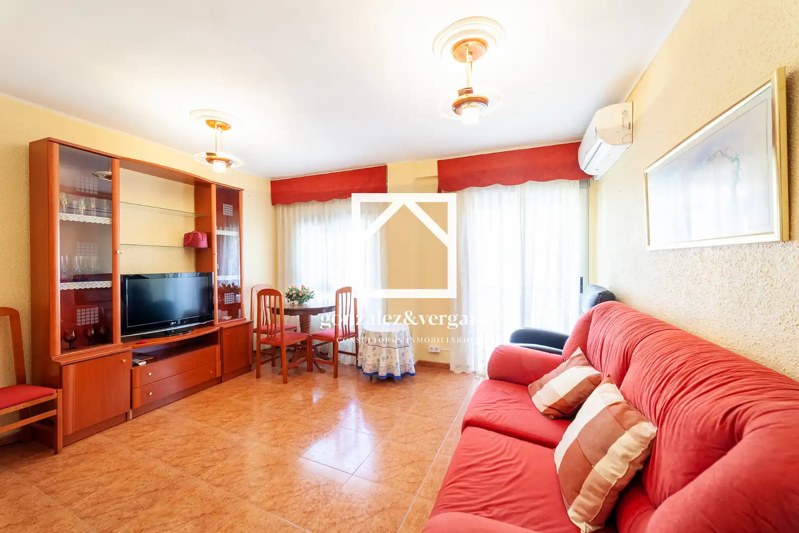 Sala de estar de Piso en venta en Valencia con Aire acondicionado y Balcón