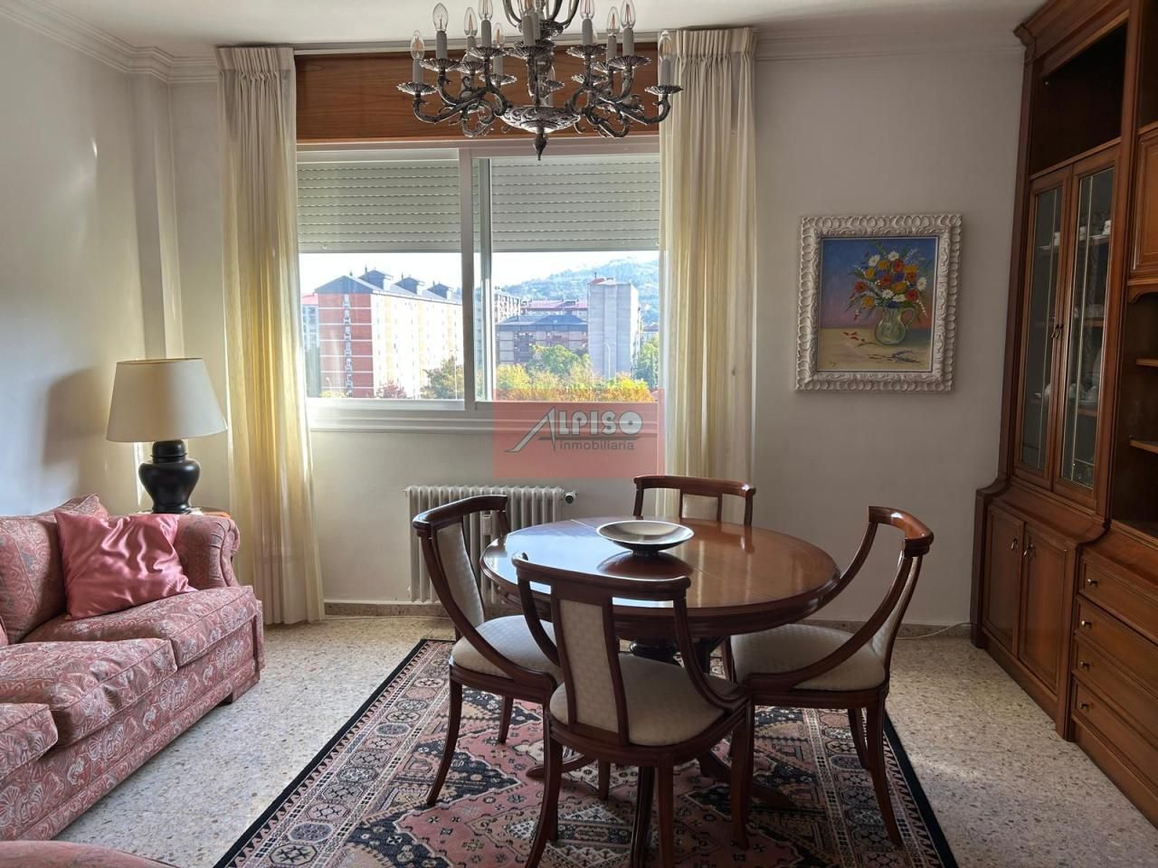 Dining room of Flat for sale in Ourense Capital   with Heating, Storage room and Furnished