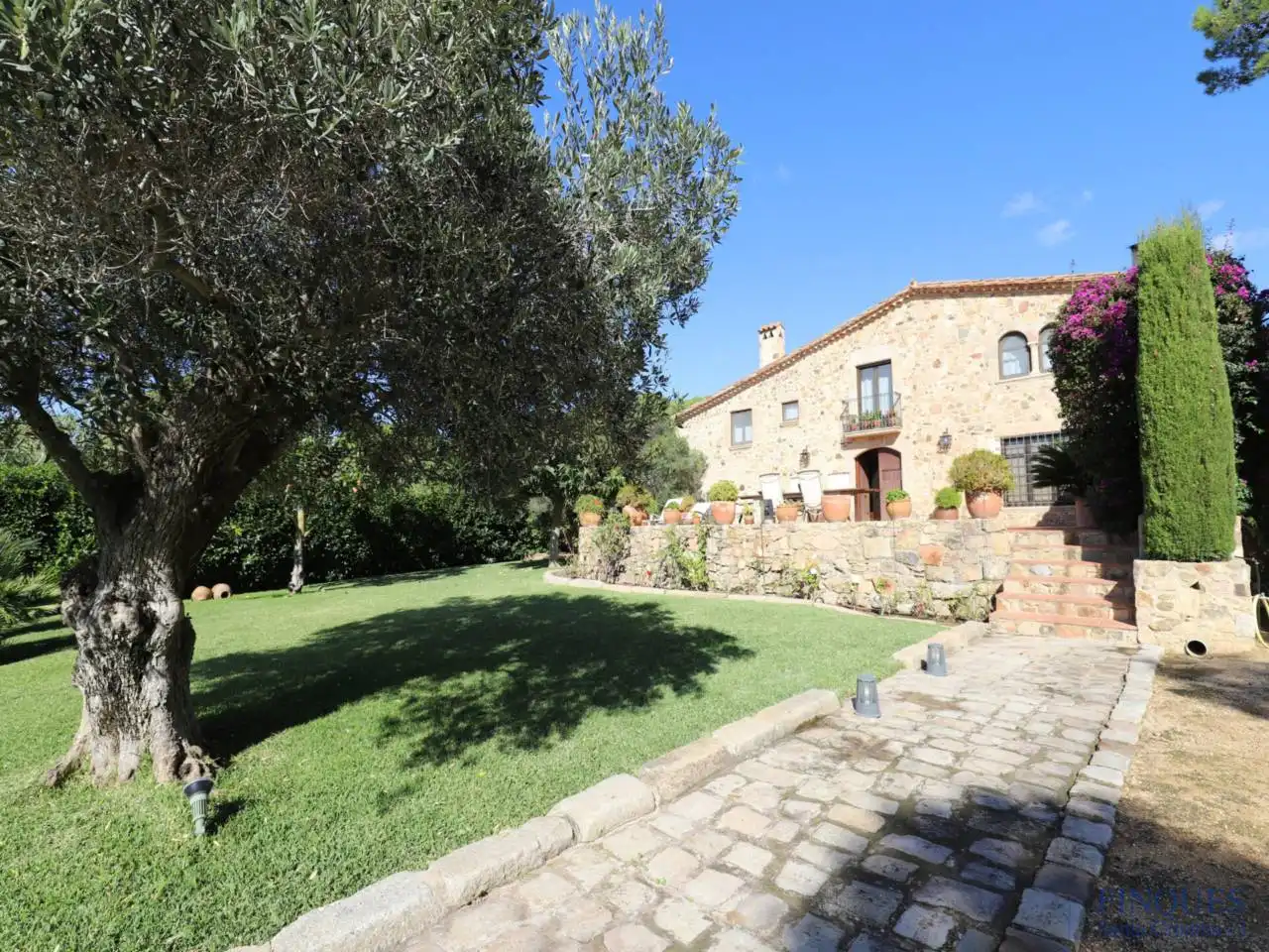 Jardí de Finca rústica en venda en Santa Cristina d'Aro amb Aire condicionat, Calefacció i Jardí privat