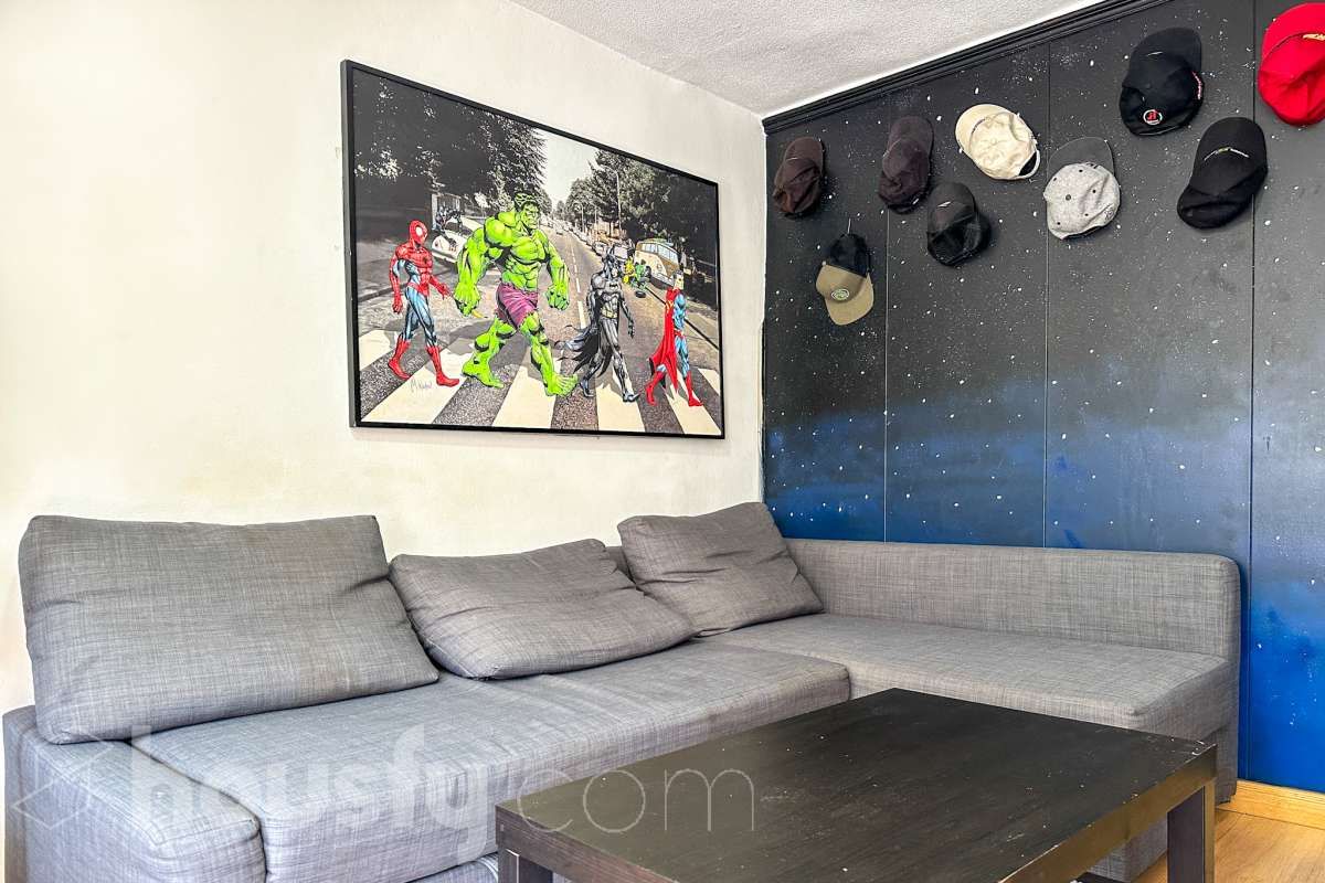 Living room of Flat for sale in  Madrid Capital  with Air Conditioner and Heating