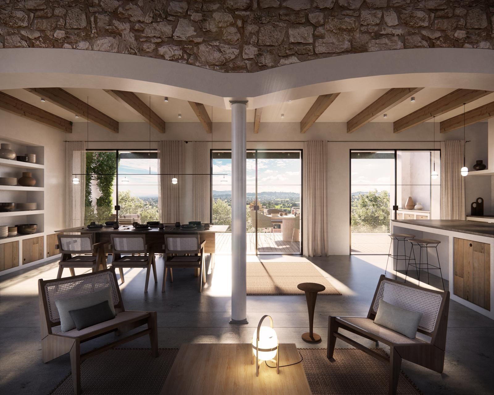 Dining room of Single-family semi-detached for sale in Selva  with Swimming Pool