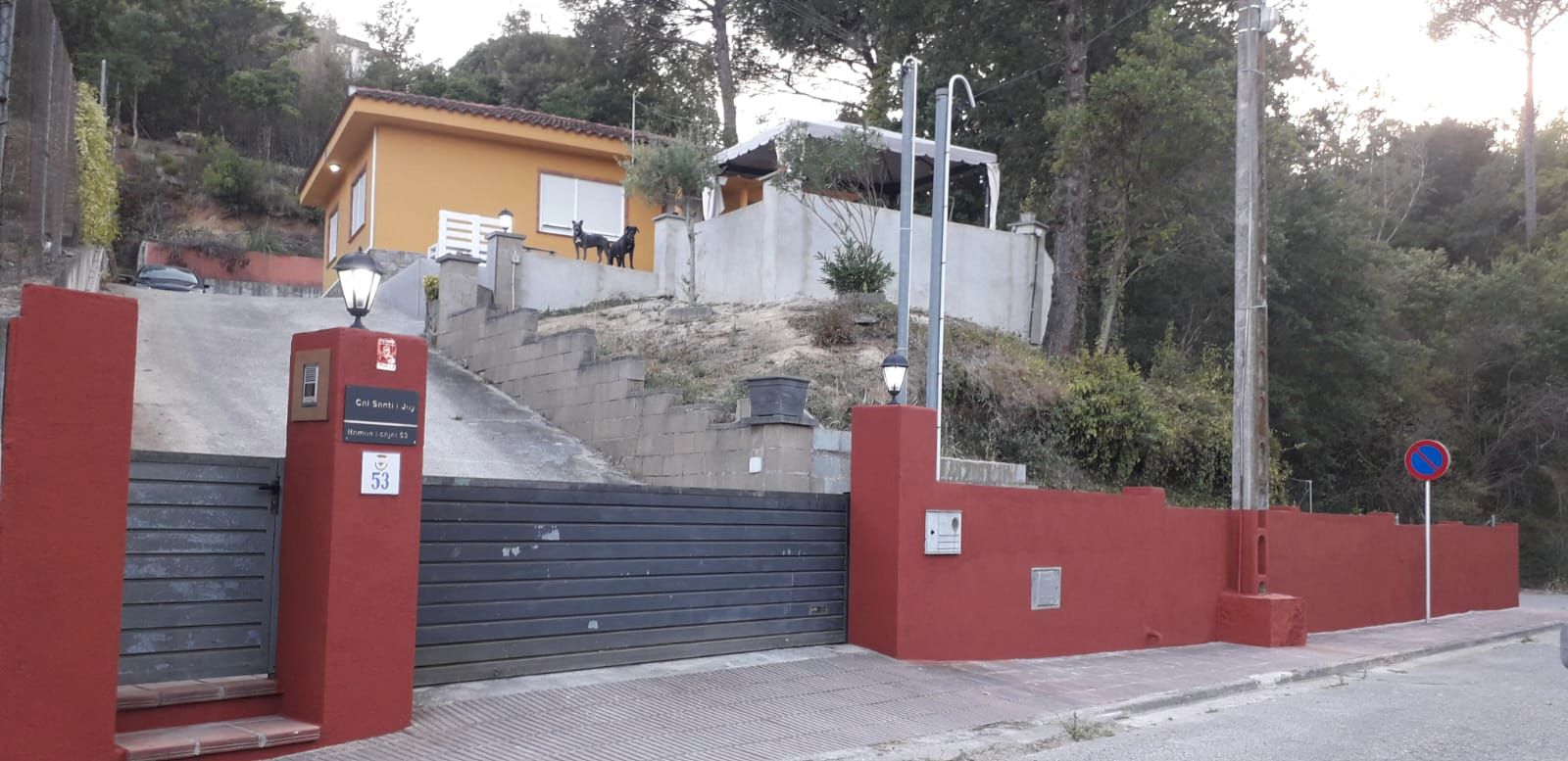 Exterior view of House or chalet for sale in Sant Celoni  with Air Conditioner, Private garden and Furnished