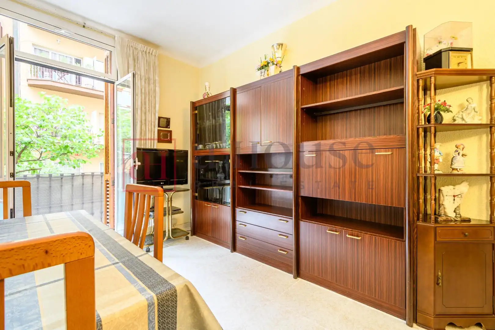 Sala de estar de Piso en venta en Barcelona con Terraza, Amueblado y Balcón